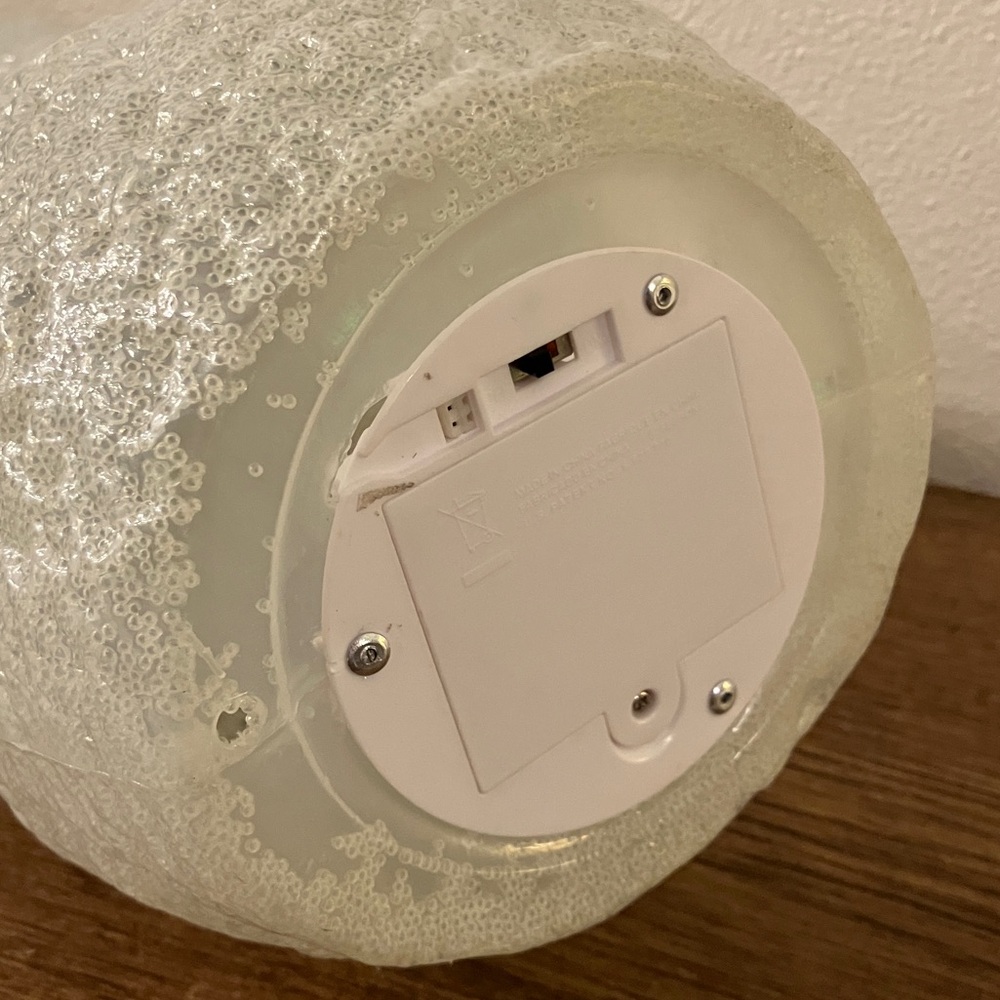 LED fiber optic type melted plastic popcorn changing color ghost lamp battery - Picture 8 of 10
